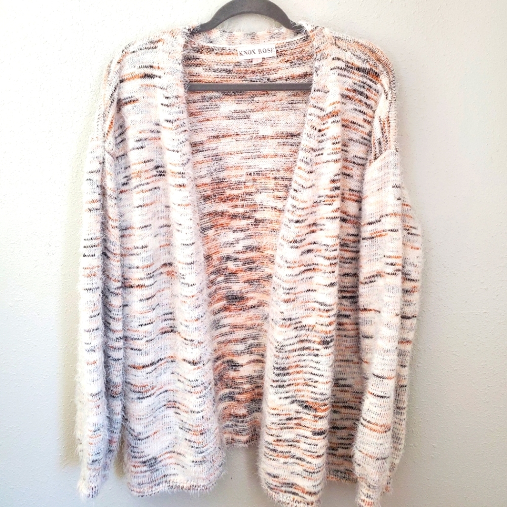 Knox Rose Cardigan Sweater multi color earth tones size large